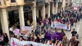 Salida de la manifestación del 8-M en Jaén. / Anabel Bravo.