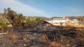 Estado de la zona tras el fuego. / Juan Rafael Hinojosa / Diario JAÉN.
