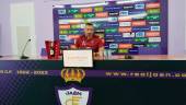 Manuel Herrero, en la sala de prensa del Estadio de La Victoria. / Gilberto Moreno / Diario JAÉN.