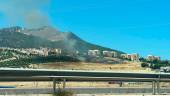Incendio de rastrojos del Polígono del Valle. / Diario JAÉN. 