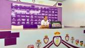 ATENCIÓN. Alberto González, durante la rueda de prensa previa al partido que medirá al Real Jaén al Huétor Tájar.