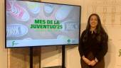 La diputada de Juventud e Igualdad, María Dolores Ruiz, en la presentación de la programación del Mes de la Juventud 2025. / Pablo Espinosa Luna / Diario JAÉN.