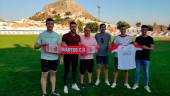 PRESENTACIÓN. Jorge Pegalajar, Chechu, Juan Carlos Ruiz, Álex Castillo, Raúl “Titi” y Jorge Barranco.