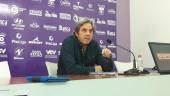 Comparecencia. Andrés Rodríguez, durante su primera rueda de prensa como nuevo presidente del Real Jaén