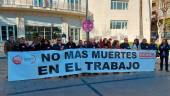 Concentración en la capital por un accidente laboral mortal, en una imagen de archivo. 