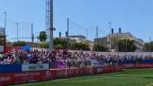 El Real Jaén se solidarizó con la situación vivida por su afición en el Estadio Juan Manuel Azuaga de Torre del Mar. / Álex Gómez / Diario JAÉN. 