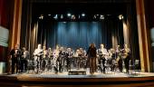 La Banda Municipal de Jaén en el Concierto Extraordinario de Año Nuevo ofrecido en el Teatro Darymelia, en Jaén. / Álvaro Guzguti / Diario JAÉN.