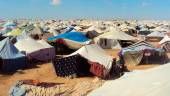 EN TINDUF. Foto de archivo de improvisadas tiendas de campaña en los campamentos de refugiados saharauis.