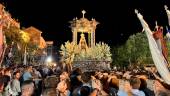 La Virgen de la Cabeza, durante la madrugada del 11 al 12 de agosto en el Cerro de la Cabeza. / Jason Moyano / Diario JAÉN. 