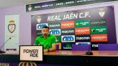 Manuel Herrero en la rueda de prensa previa al partido de vuelta contra el Torre del Mar. / Álex Gómez / Diario JAÉN. 