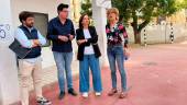 Los concejales de las áreas de Educación y Mantenimiento Urbano visitan el centro educativo.