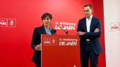 Isabel Rodríguez y Juan Latorre, en rueda de prensa. / Francisco J. Marín / Diario JAÉN.