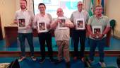 Enrique Carreras Fresno, Francisco Reyes Martínez, Luis Alberto Alcalá Martos, José Manuel Troyano Viedma y Luis Alcalá Peñas, en la presentación. / F. Miranda / Diario JAÉN. 
