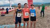 Zakaría Boufaljat, Miguel Ángel Martínez y Jaime Migallón, podio masculino. / Gilberto Moreno.