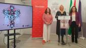 Desiré Amaro, Carmen Espejo y Ada Bernal durante la presentación. / Ayuntamiento de Jaén.