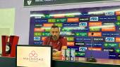 Manuel Herrero en rueda de prensa previa al partido contra el Salerm Puente Genil. / José García Armijo / Diario JAÉN.