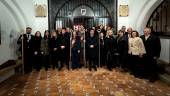Representantes de la Corporación Municipal y de la Cofradía de San Benito.