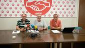 Manuel Medina, Toni Gil y Antonio Macías tras la rueda de prensa. / Elisabeth Ruiz / Diario JAÉN.