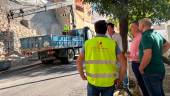 Obras en el muro en la carretera de Circunvalación. / Ayuntamiento de Jaén. 