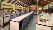 Alcaldes y portavoces de ayuntamientos en la reunión del Comité Municipal Provincial del PSOE. / Nuria Fernández / Diario JAÉN. 