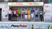 Imagen del podio de la Clásica Ciudade Torredonjimeno. / Á. Gómez.