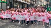 Imagen de archivo de la marea rosa organizada por la Asociación Jiennense de Cáncer de Mama (Ajicam), en octubre de 2022. / Ayuntamiento de Jaén.