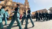 Festividad de la Virgen del Pilar, patrona de la Guardia Civil, en la Plaza de Santa María de Jaén. / Juanfran Paredes / Diario JAÉN.