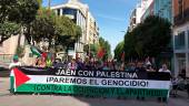 Manifestación en la capital convocada por la plataforma Jaén con Palestina. / Nuria Fernández / Diario JAÉN. 