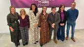 Alicia Carrillo, Remedios de los Santos, Ana Belén Mata, Inmaculada Rufo, Francisco Reyes, Yolanda Caballero y Antonio Pedrosa. / Álex Gómez / Diario JAÉN.