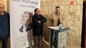 José María Capitán Vallvey y Rafael Guzmán, en la inauguración de la exposición. / Ana Isabel Bravo / Diario JAÉN.
