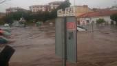 LLUVIA. Estado de las calles de Nerva tras el temporal. 