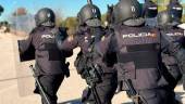 Agentes de la policía durante unas prácticas. / Ministerio del Interior.