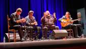 Naim Real, Tate Nuñez, Ezequiel Benítez y Paco León en el Teatro Darymelia. / Francisco Gaitán / Diario JAÉN. 