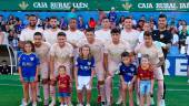 La alineación inicial del Linares Deportivo en su partido frente el Antequera CF que resultó 1-0. / Antonio del Arco.