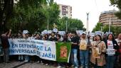 Manifestación de la Plataforma en Defensa de la UJA. / A. Muñoz.