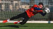 Diego Barrios, durante un entrenamiento con la AFE. / AFE.