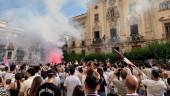Fiesta del Real Jaén en la Plaza Santa María. / Jason Moyano / F. Gaitán / Diario JAÉN / Real Jaén. 
