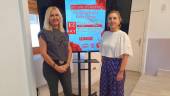 María Espejo y Raquel Damas durante la presentación.