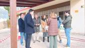 Visita a las obras de mejora en el colegio Martín Noguera. / Ayuntamiento de Jaén.