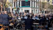 La Banda Municipal de Jaén durante su concierto en Roldán y Marín. / Ayuntamiento de Jaén. 