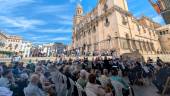 La Banda Municipal de Jaén durante el concierto celebrado en la Plaza de Santa María. / Ayuntamiento de Jaén.