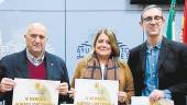 PRESENTACIÓN. Antonio Garrido, Ángeles Isac y Joaquín Robles. 