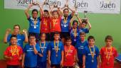 VENCEDORES. Los jugadores participantes en la Copa Diputación en la categoría benjamín celebrada en Linares.