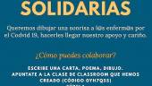 INICIATIVA. Cartel anunciador de la convocatoria “Cartas Solidarias”.