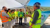 Visita a las obras de la EDAR de Noguerones, en Alcaudete. / Junta de Andalucía. 