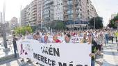 PROTESTA. Manifestación en Jaén capital de la plataforma.