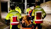 Momentos del rescate. / Bomberos de Jaén.