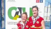 TORNEO. Marta Porras y Nuria Cobo, campeonas de Andalucía.