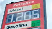 Panel de precios de una estación de gasolina en el Polígono de Los Olivares. / F. Gaitán / Diario JAÉN. 