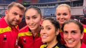 Equipo del Hujase Jaén Paraíso Interior que compite en la Europa Trophy de tenis de mesa. / Hujase.